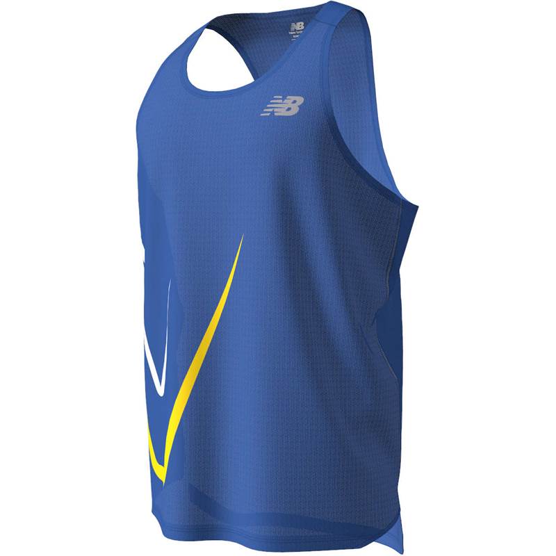 New Balance Mens Graphic Impact Run Singlet-2